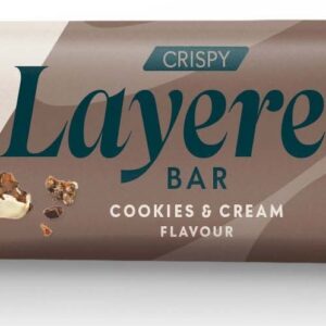 MyProtein  Tyčinka Crispy Layered Bar - 12 x 58g - Cookies a smetana